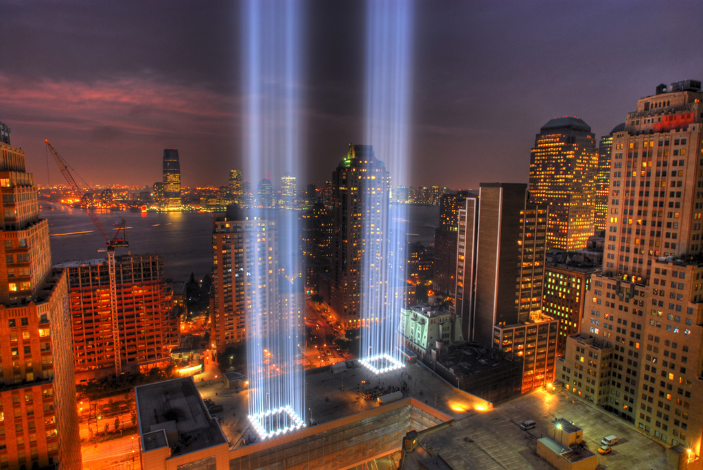 9 11 Memorial Lights Wallpaper